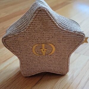 Dior Star-Shaped Gold and Silver Pouch